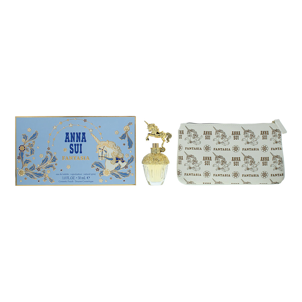 Anna Sui Fantasia 2 Piece Gift Set: Eau De Toilette 30ml - Cosmetic Bag - Glow Empire