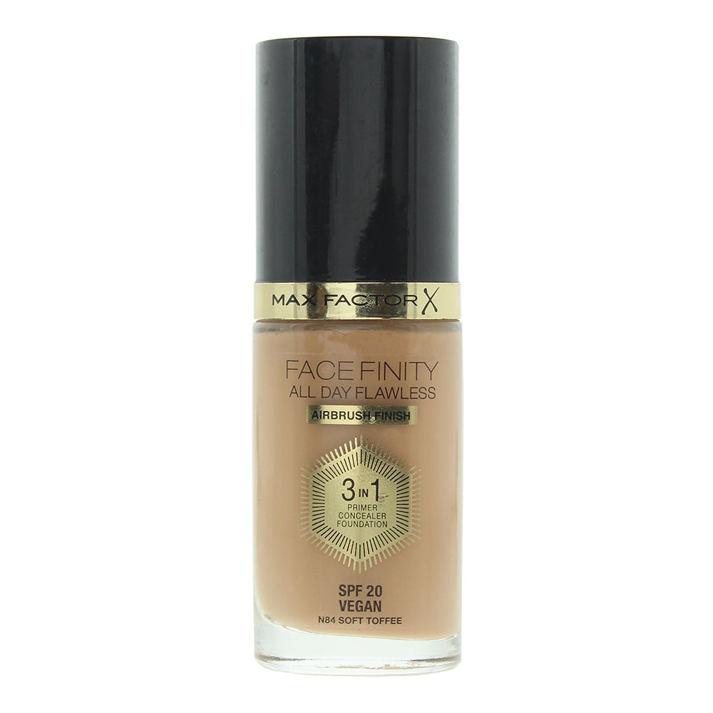 Max Factor Face Finity All Day Flawless 3-in-1 84 Soft Toffee Foundation 30ml - Glow Empire