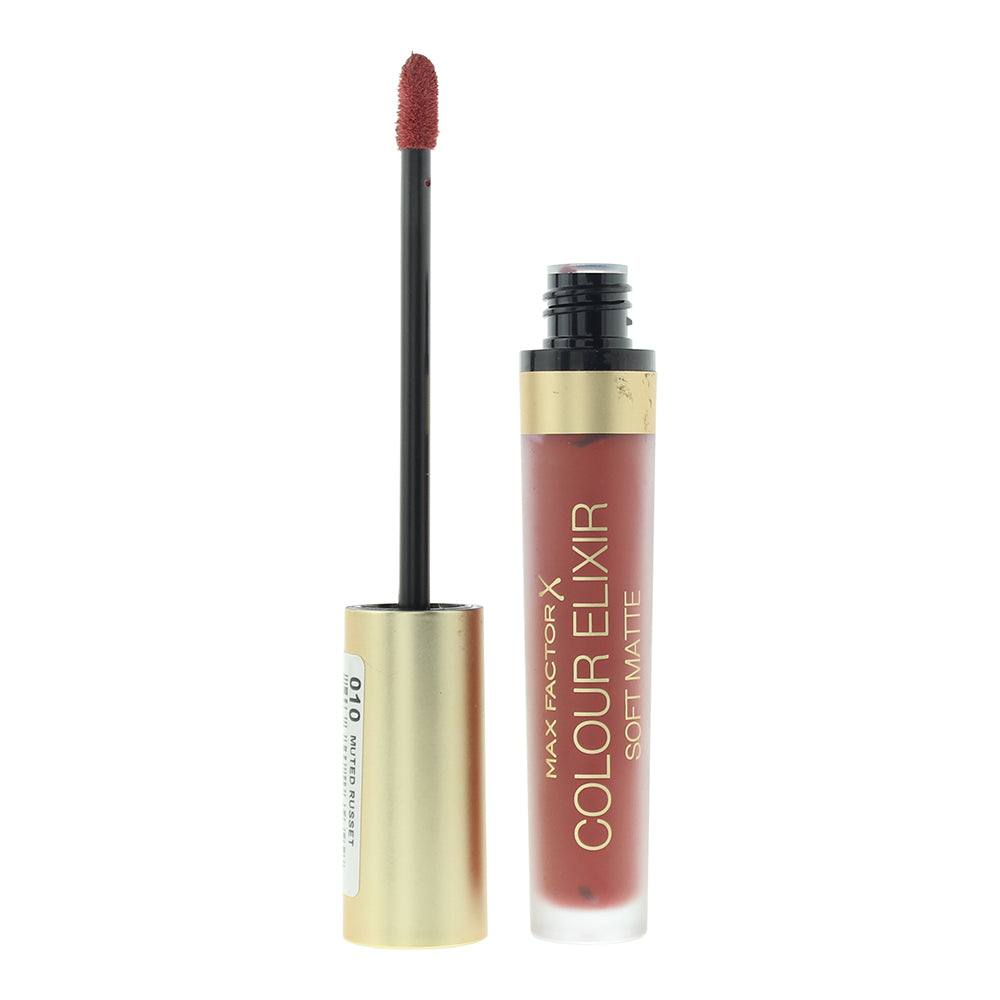 Max Factor Colour Elixir Soft Matte Lipstick 4ml - 10 Muted Russet - Glow Empire
