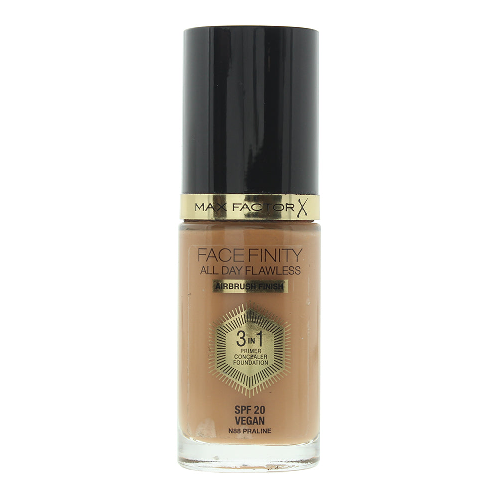 Max Factor Face Finity All Day Flawless 3-in-1 88 Praline Foundation 30ml - Glow Empire