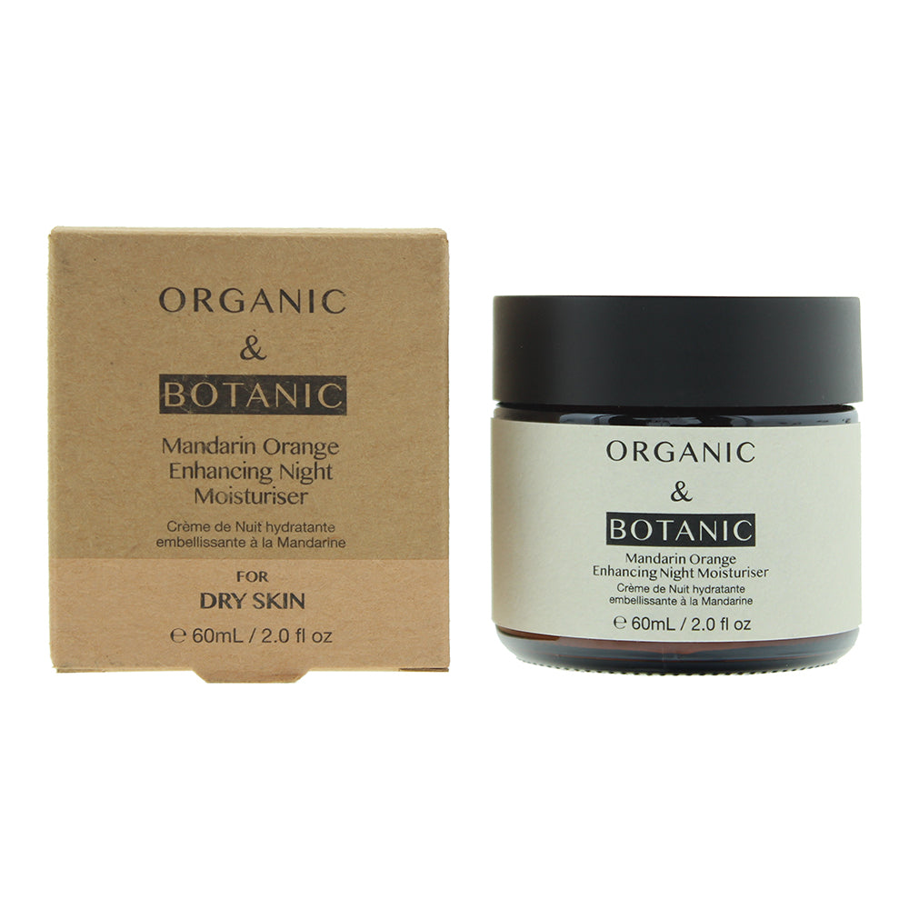 Organic Botanic Mandarin Orange Enhancing Night Moisturiser 60ml - Glow Empire