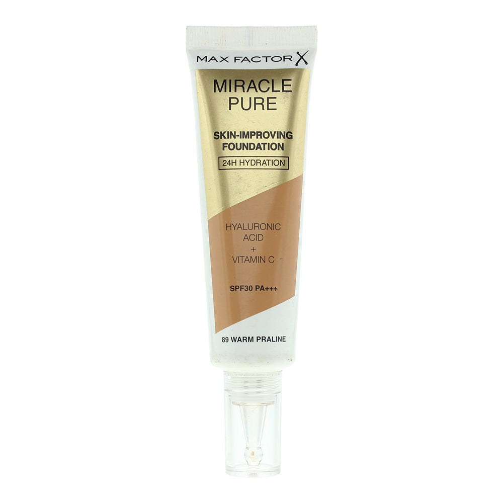 Max Factor Miracle Pure Skin-Improving Foundation SPF30 30ml - 86 Warm Praline - Glow Empire