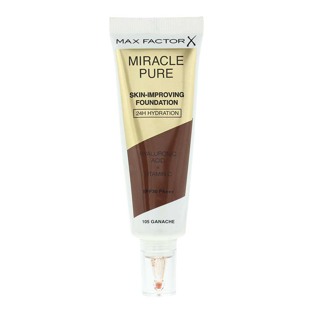 Max Factor Miracle Pure Skin-Improving Foundation SPF30 30ml - 105 Ganache - Glow Empire