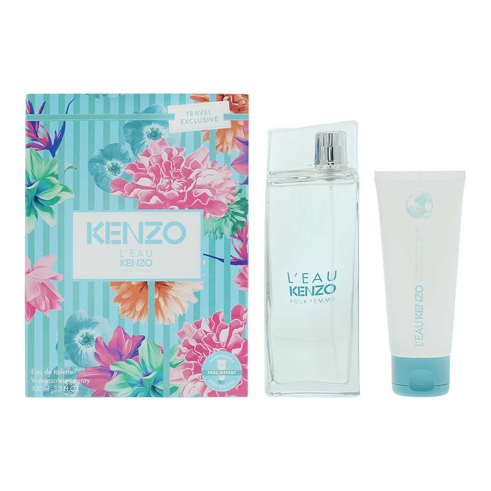 Kenzo L'Eau Par Kenzo Gift Set 100ml EDT + 75ml Body Gel - Glow Empire