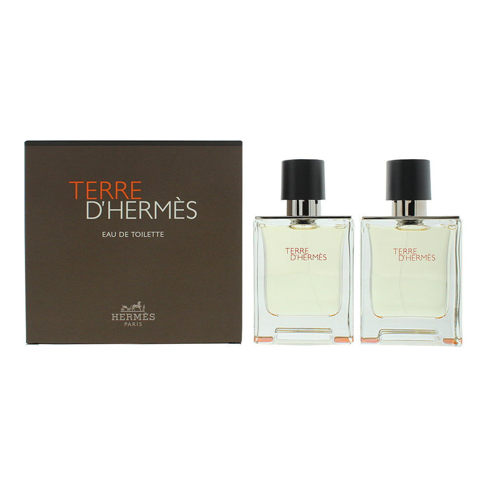 Hermès Terre d'Hermès Eau de Toilette Gift Set 2 x 50ml EDT - Glow Empire
