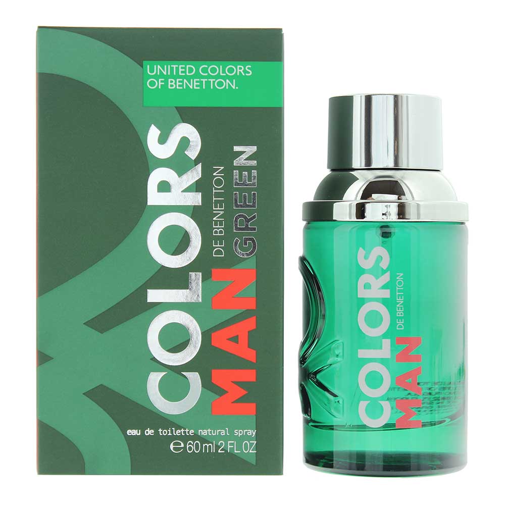 Benetton Colors Man Green Eau de Toilette 60ml Spray - Glow Empire