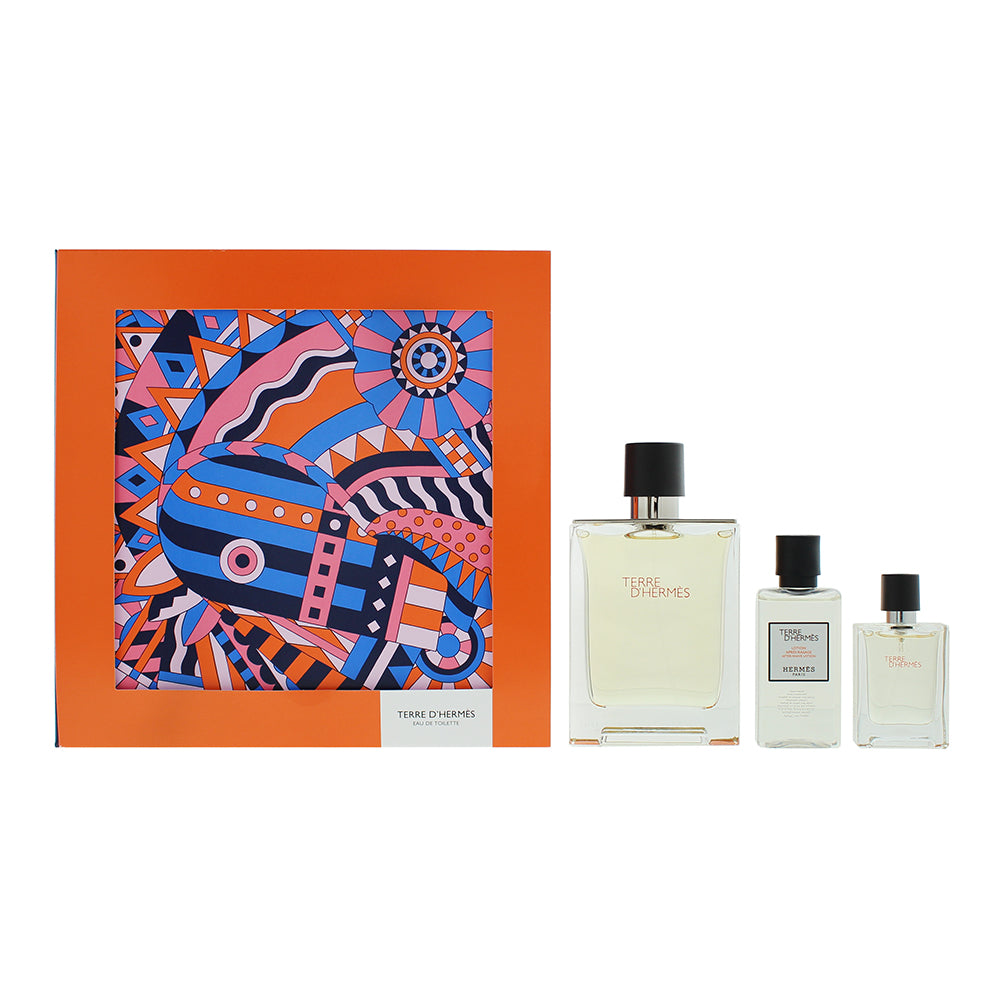 Hermès Terre D'hermès 3 Piece Gift Set: Eau de Toilette 100ml - Eau de Toilette 12.5ml - Aftershave Lotion 40ml - Glow Empire