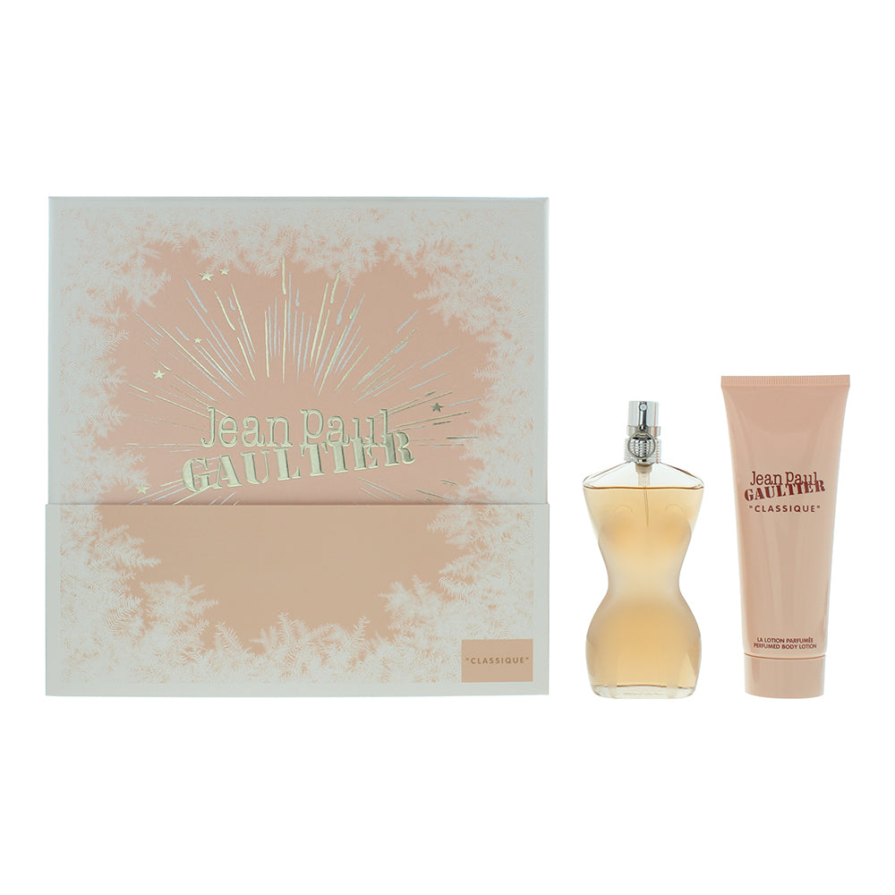 Jean Paul Gaultier Classique Gift Set 50ml EDT + 75ml Body Lotion - Glow Empire