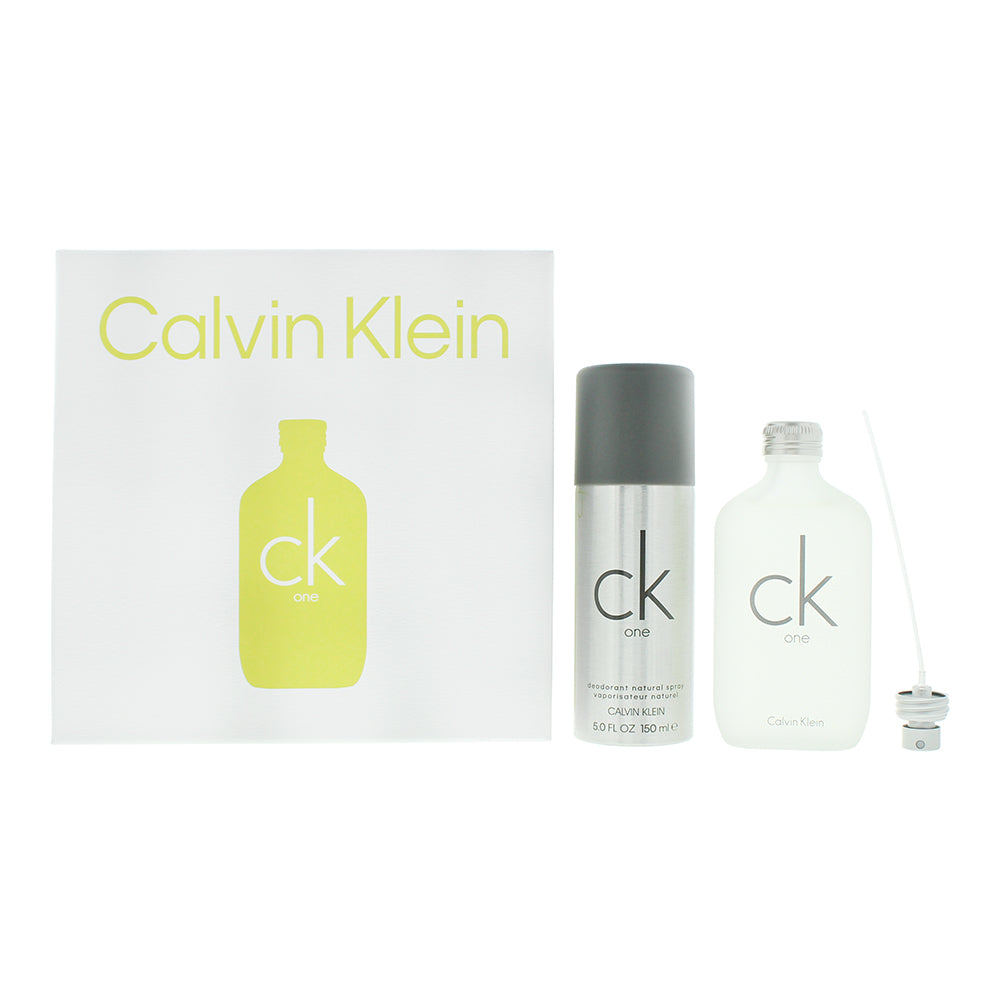 Calvin Klein CK One Gift Set 100ml EDT + 150ml Deodorant Spray - Glow Empire
