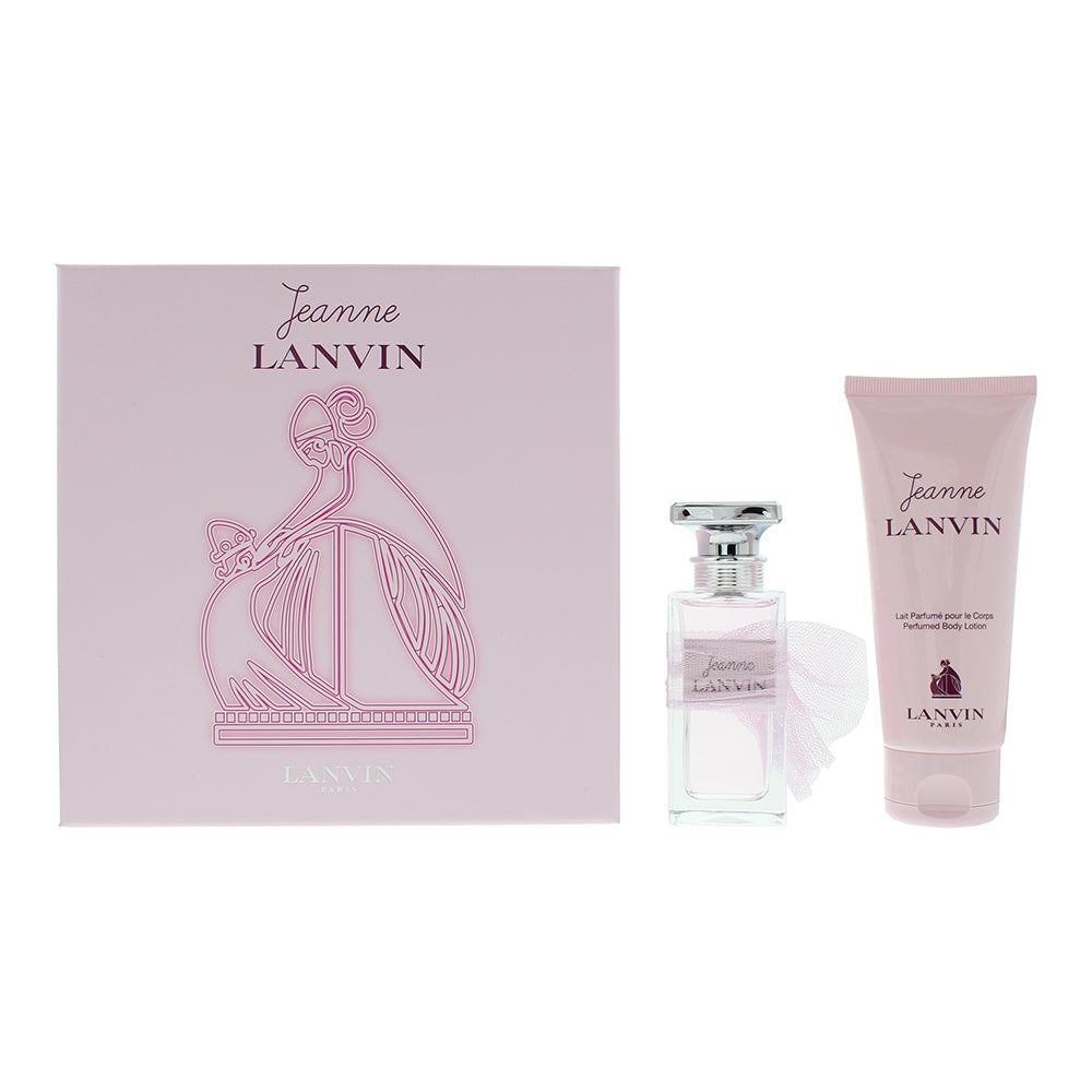 Lanvin Jeanne 2 Piece Gift Set: Eau de Parfum 50ml - Body Lotion 100ml - Glow Empire