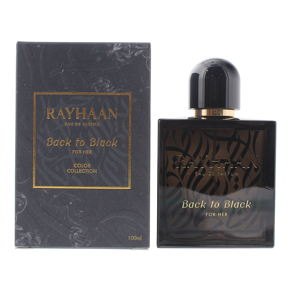Rayhaan Back to Black Eau de Parfum 100ml Spray - Glow Empire