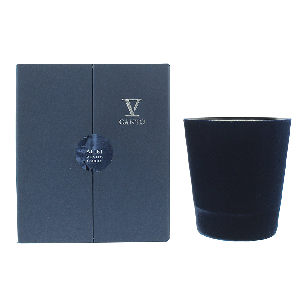 V Canto Alibi Flocked Glass Candle 250ml - Glow Empire