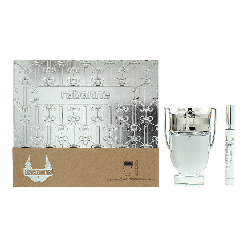 Paco Rabanne Invictus Gift Set 100ml EDT + 10ml EDT - Glow Empire