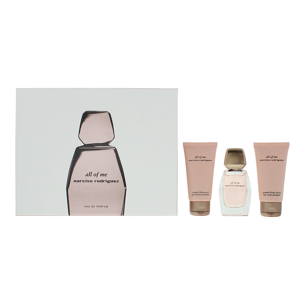 Narciso Rodriguez All of Me 3-Piece Gift Set Eau de Parfum 50ml, Body Lotion 50ml, Shower Gel 50ml - Glow Empire