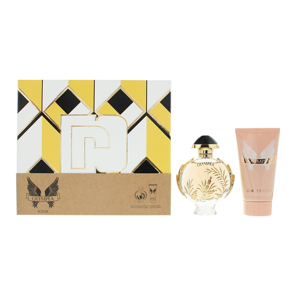 Paco Rabanne Olympéa Solar Gift Set 50ml EDP Spray + 75ml Body Lotion - Glow Empire