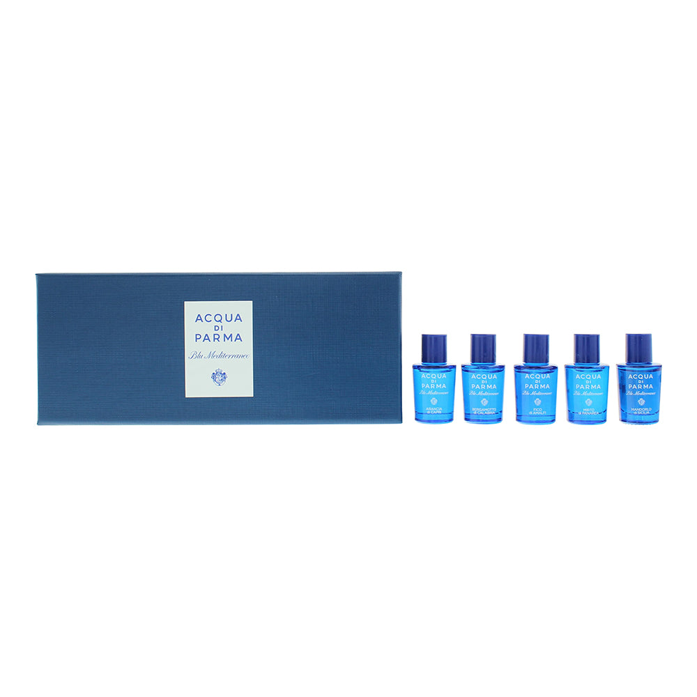 Acqua di Parma Blu Mediterraneo Mirto di Panarea Miniature 5-Piece Gift Set (Eau de Toilette 5 x 5ml) - Glow Empire