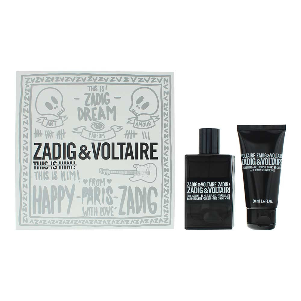 Zadig & Voltaire This is Him Gift Set 50ml EDT + 50ml Shower Gel - Glow Empire