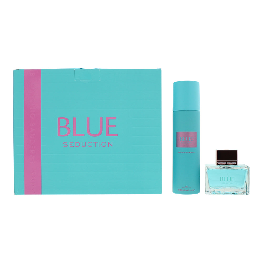 Antonio Banderas Blue Seduction for Women Gift Set 80ml EDT + 150ml Deodorant - Glow Empire