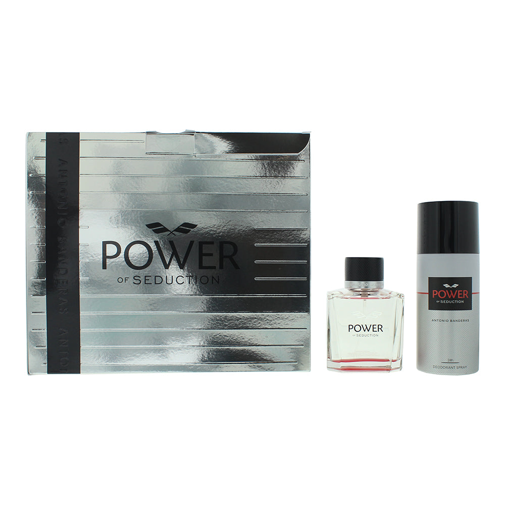 Antonio Banderas Power of Seduction Gift Set 100ml EDT + 150ml Deodorant - Glow Empire