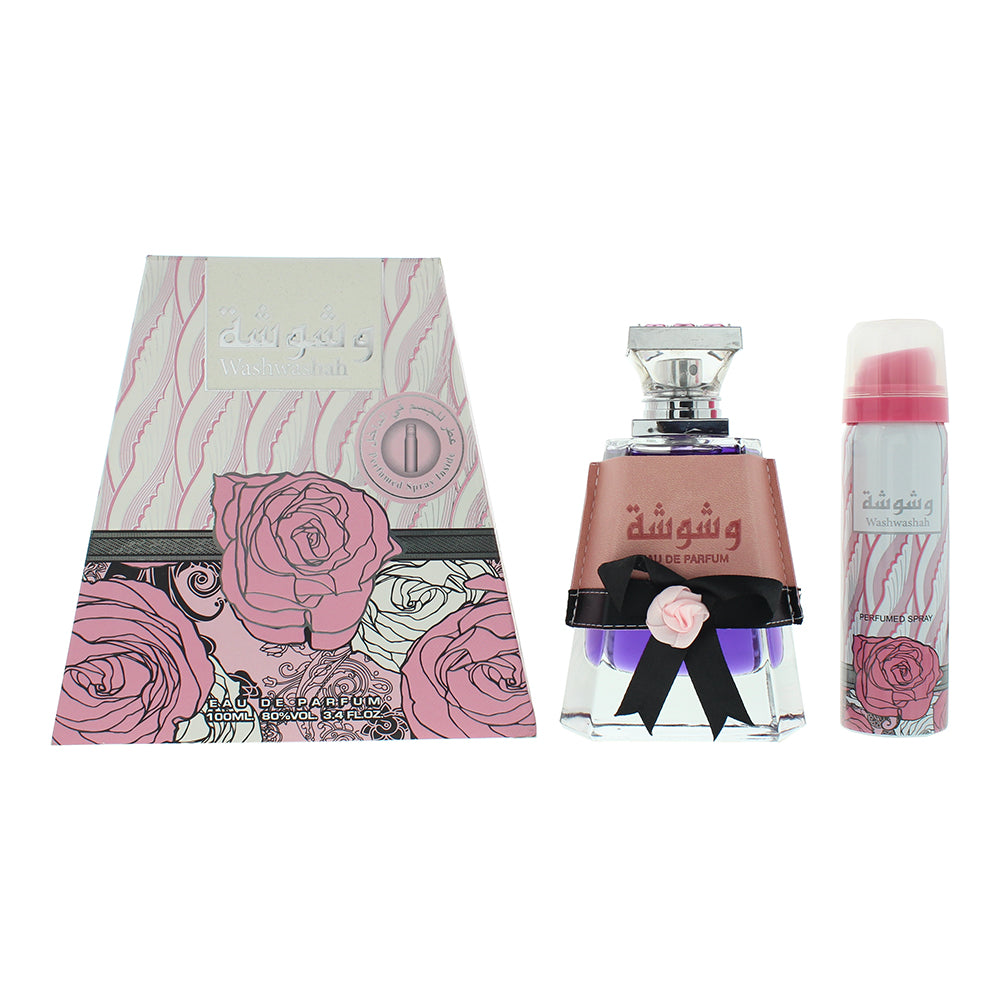 Lattafa Perfumes Washwasha Gift Set 100ml EDP + 50ml Deodorant Spray - Glow Empire