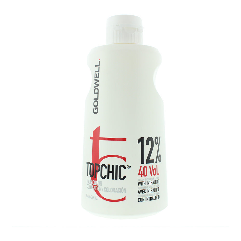 Goldwell TopChic Permanent Hair Color 12% 40 Vol. Cream Developer Lotion 946ml - Glow Empire