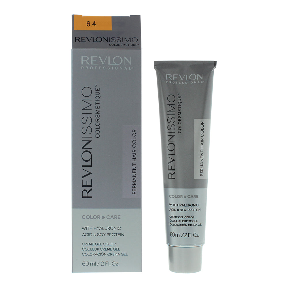 Revlon Revlonissimo Colorsmetique Permanent Hair Colour 60ml - 6.4 Dark Copper Blonde - Glow Empire
