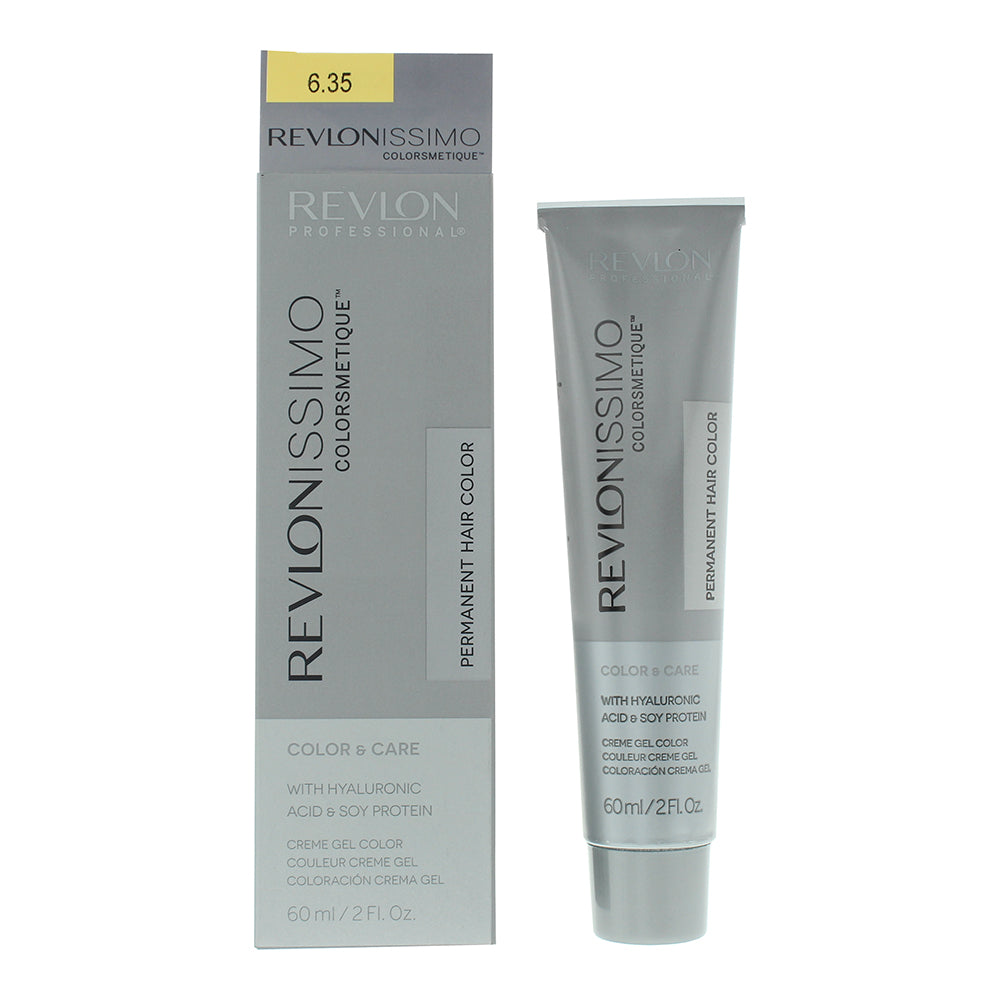 Revlon Revlonissimo Colorsmetique 6.35 Dark Amber Blonde Hair Colour 60ml - Glow Empire