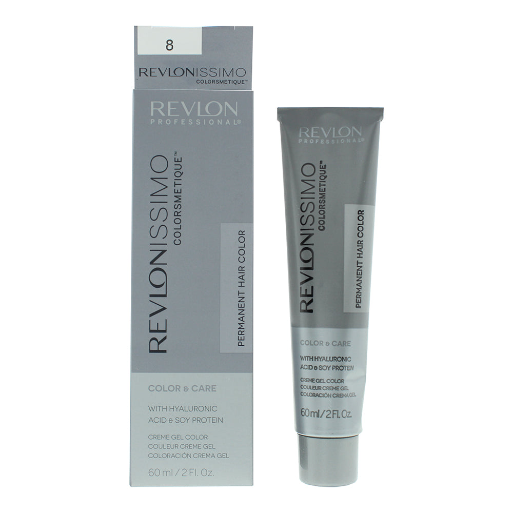 Revlon Revlonissimo Colorsmetique 8 Light Blonde Hair Colour 60ml - Glow Empire