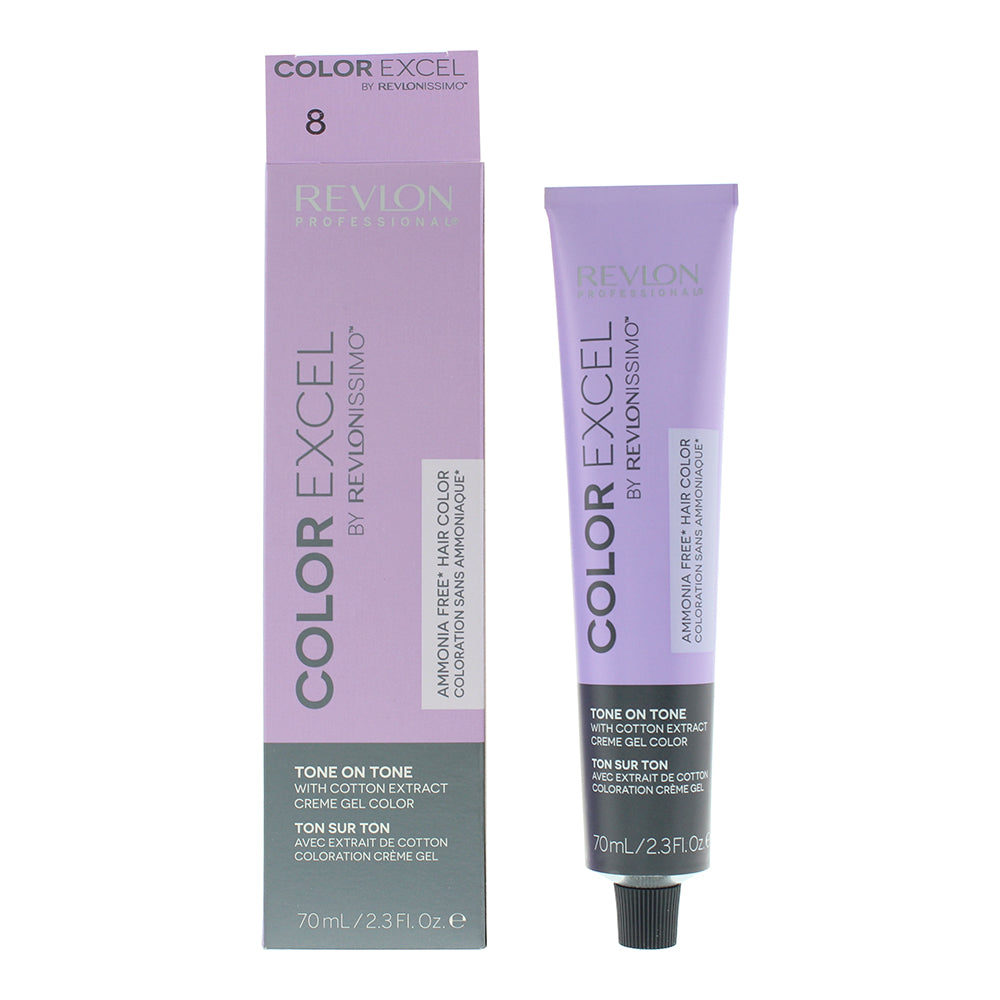 Revlon Revlonissimo Colorsmetique Color Excel 8 Light Blonde Hair Colour 70ml - Glow Empire