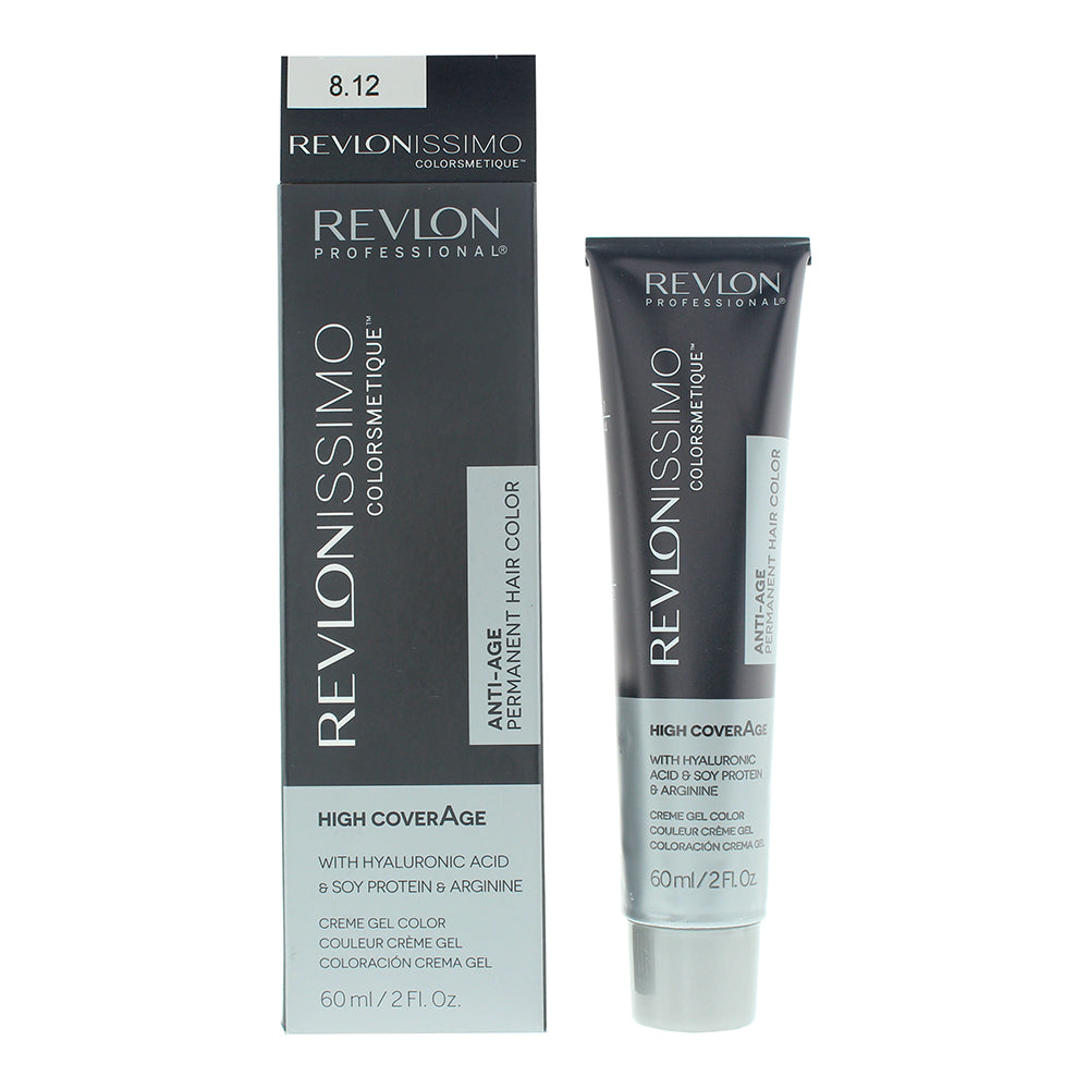 Revlon Revlonissimo Colorsmetique 8.12 Light Frosty Blonde Hair Colour 60ml - Glow Empire