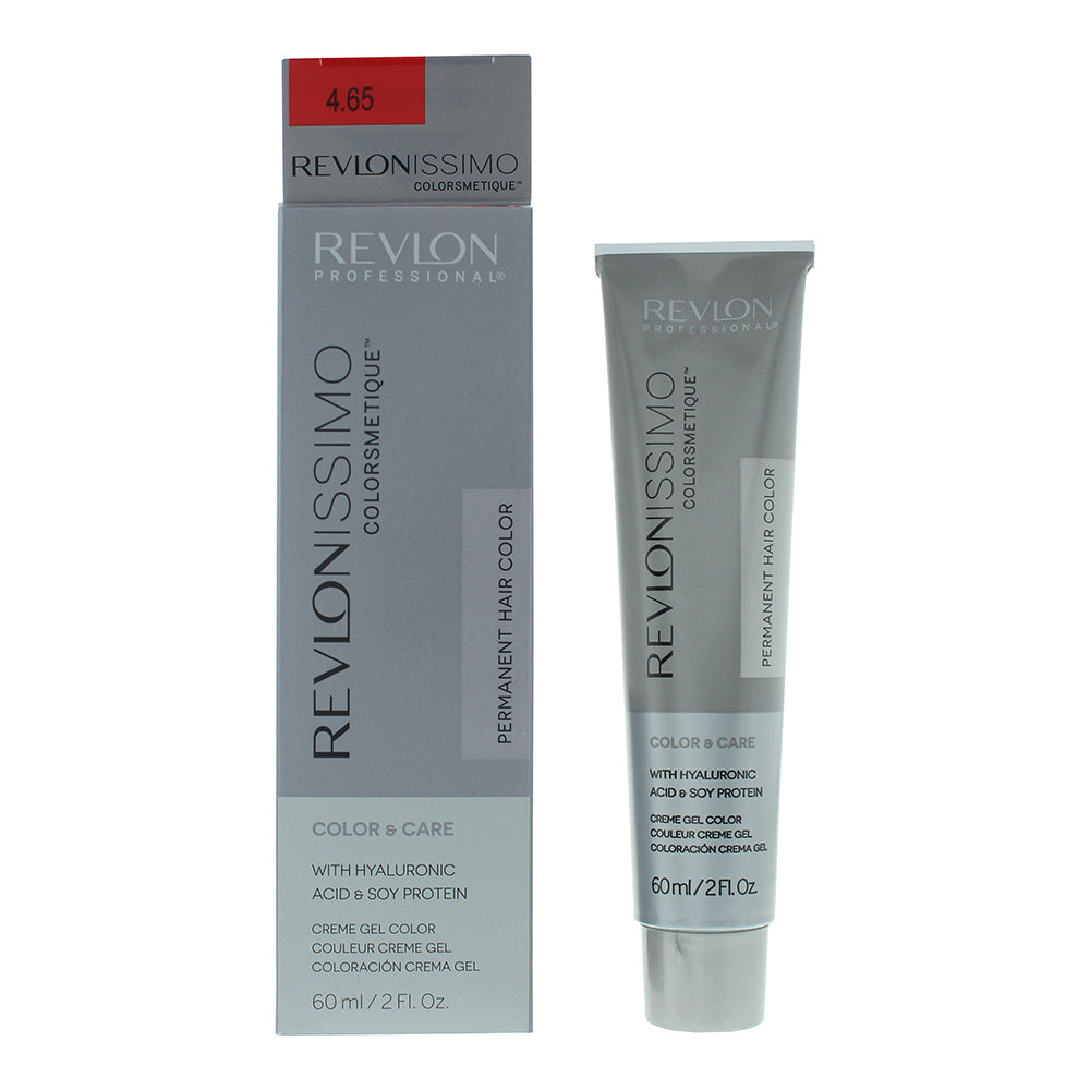 Revlon Revlonissimo Colorsmetique Permanent Hair Colour 60ml - 4.65 Medium Mahogany Red Brown - Glow Empire