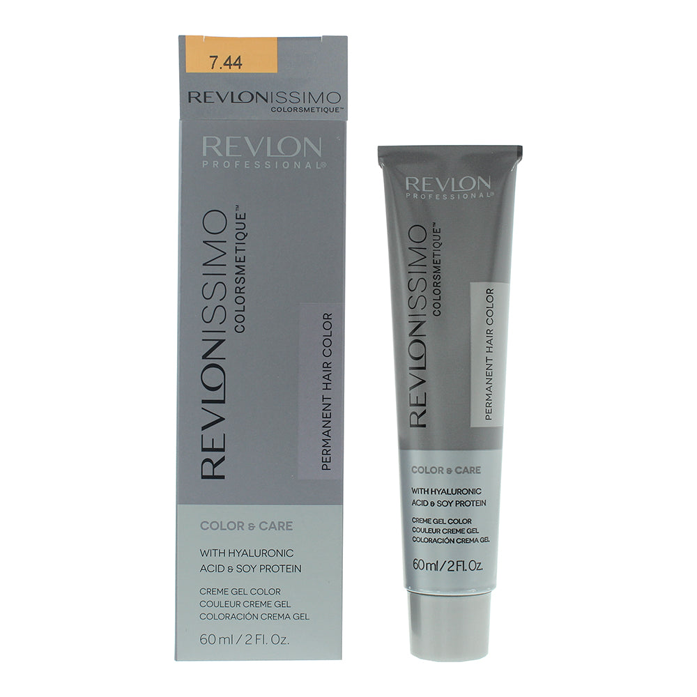 Revlon Revlonissimo Colorsmetique 7.44 Medium Intensive Copper Blonde Hair Colour 60ml - Glow Empire