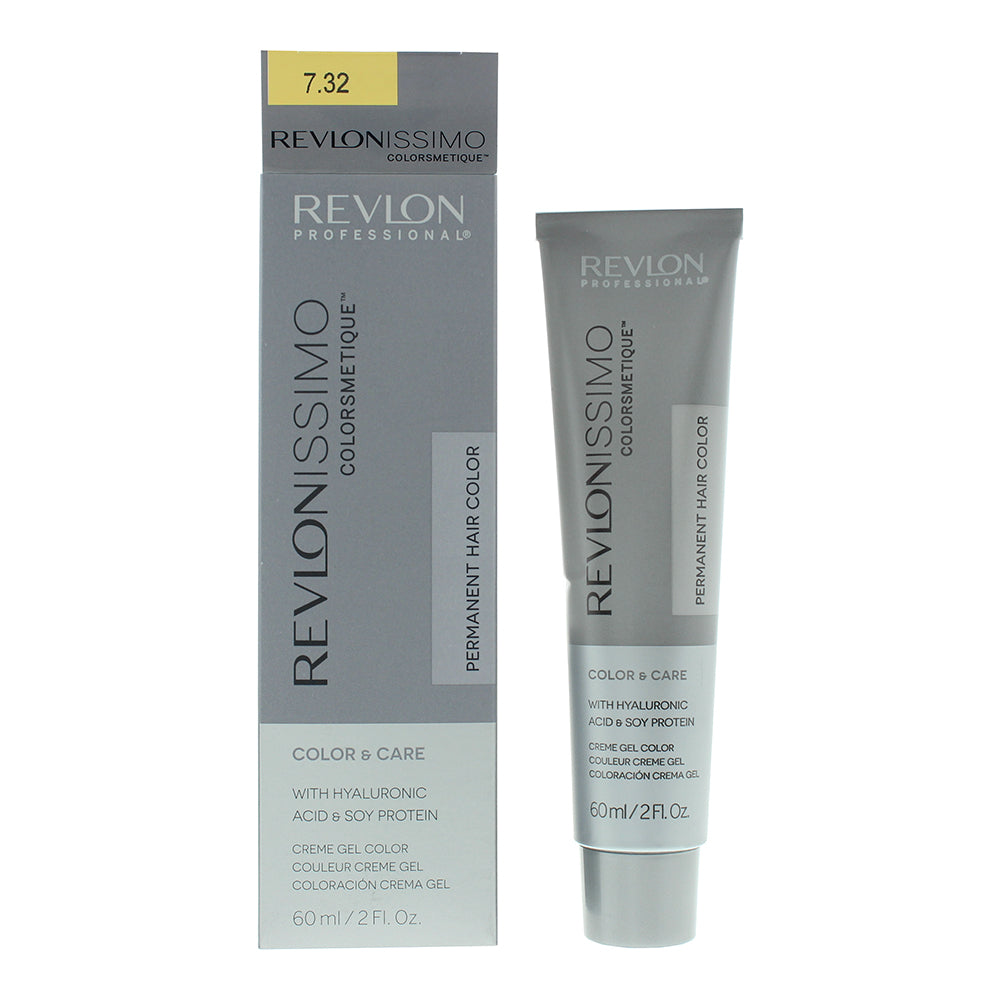 Revlon Revlonissimo Colorsmetique 7.32 Medium Golden Pearl Blonde Hair Colour 60ml - Glow Empire