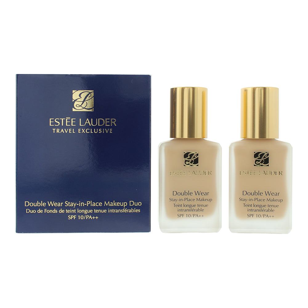 Estée Lauder Double Wear Stay in Place Foundation Duo 2 x 30ml - 1W2 Sand - Glow Empire