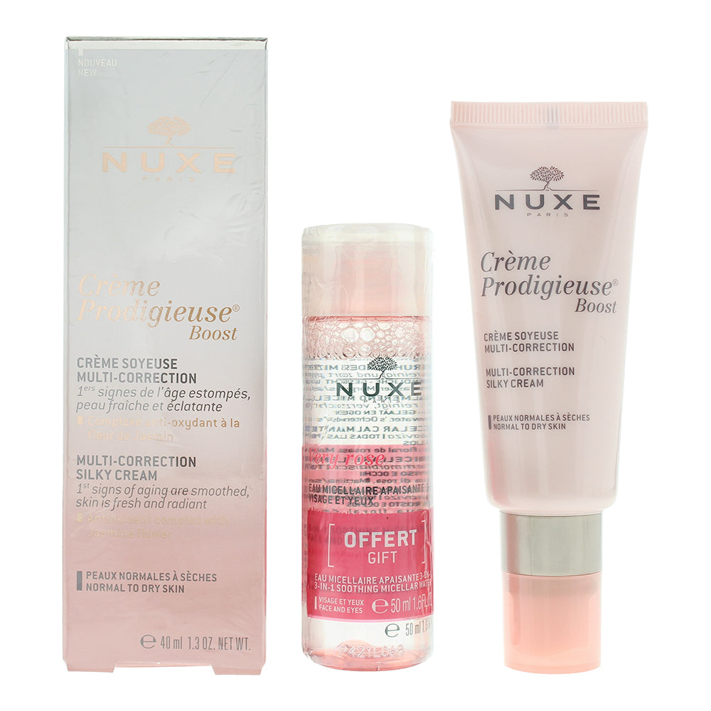 Nuxe Crème Prodigieuse Boost Silkt Cream Gift Set 40ml Boost Silky Cream + 40ml Micellar Water - Glow Empire