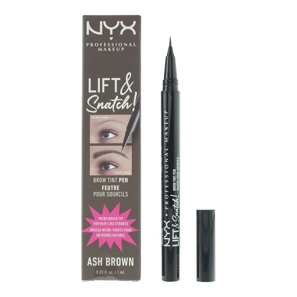 NYX Lift & Snatch Brow Tint Ash Brown Pencil 1ml - Glow Empire