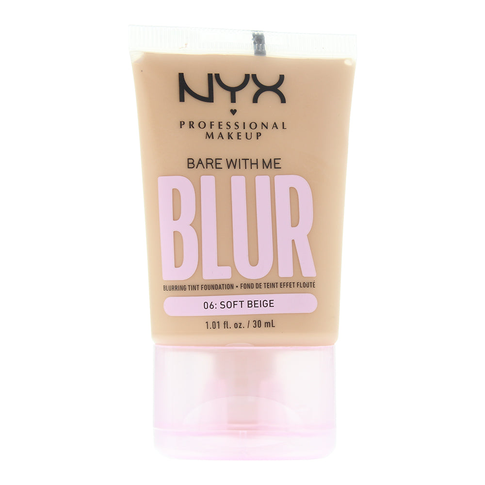 NYX Bare With Me Blur Foundation 30ml - 06 Soft Beige - Glow Empire