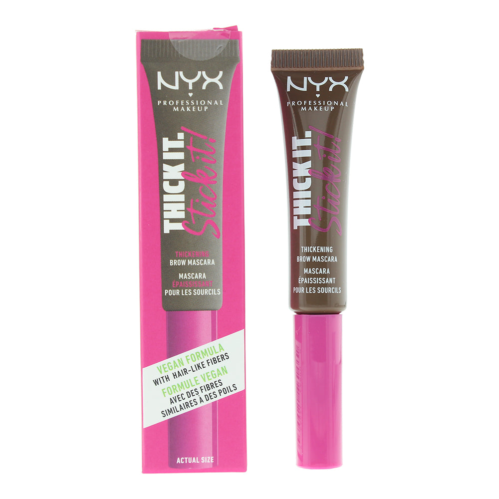 NYX Thick It. Stick It! Thickening Brow Mascara 7ml - 06 Brunette - Glow Empire