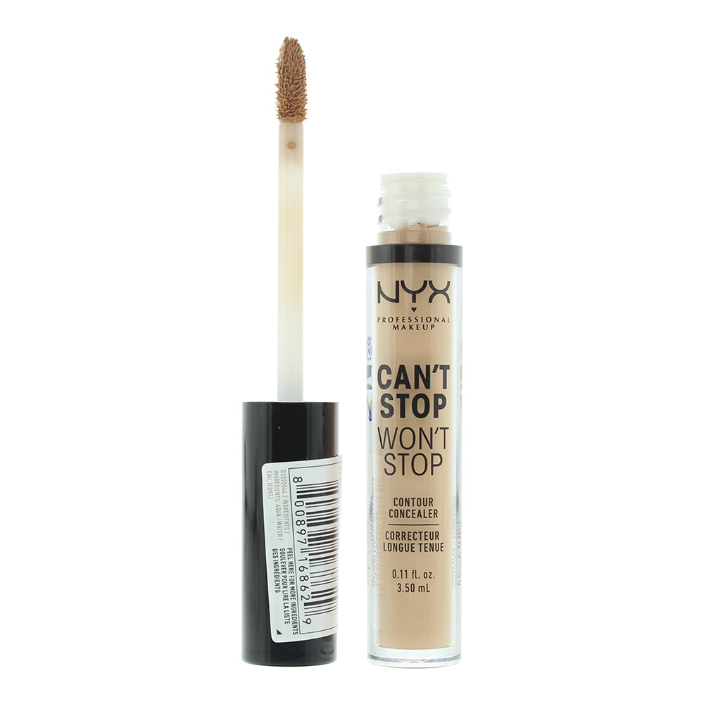 NYX Can't Stop Won't Stop Contour Concealer 3.5ml - Medium Olive - Glow Empire