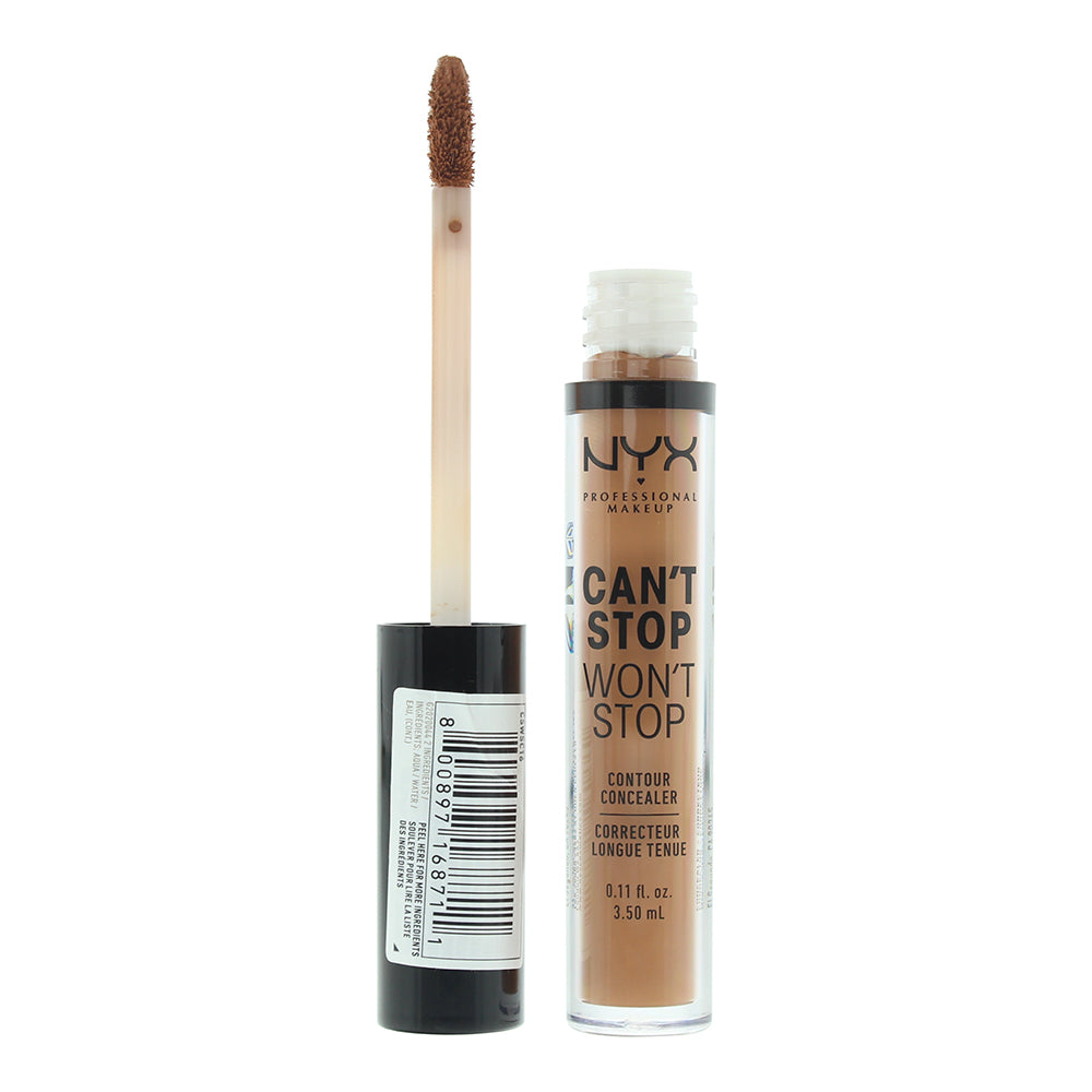 NYX Can't Stop Won't Stop 24H Mahogany Concealer 3.5ml - Glow Empire