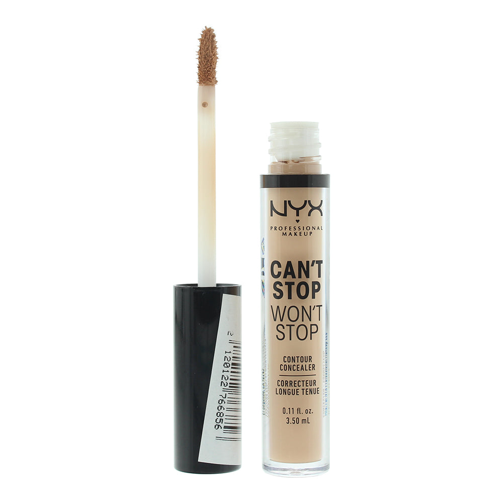 NYX Can't Stop Won't Stop Full Coverage 24H Concealer 3.5ml - Soft Beige - Glow Empire