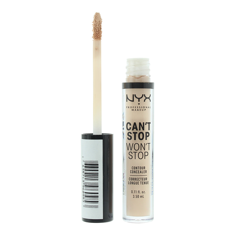 NYX Can't Stop Won't Stop 24H Vanilla Concealer 3.5ml - Glow Empire