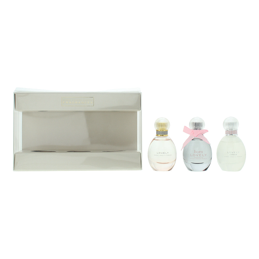 Sarah Jessica Parker Lovely 3-Piece Gift Set Lovely Eau de Parfum 10ml, Born Lovely Eau de Parfum 10ml, Lovely Sheer Eau de Parfum 10ml - Glow Empire