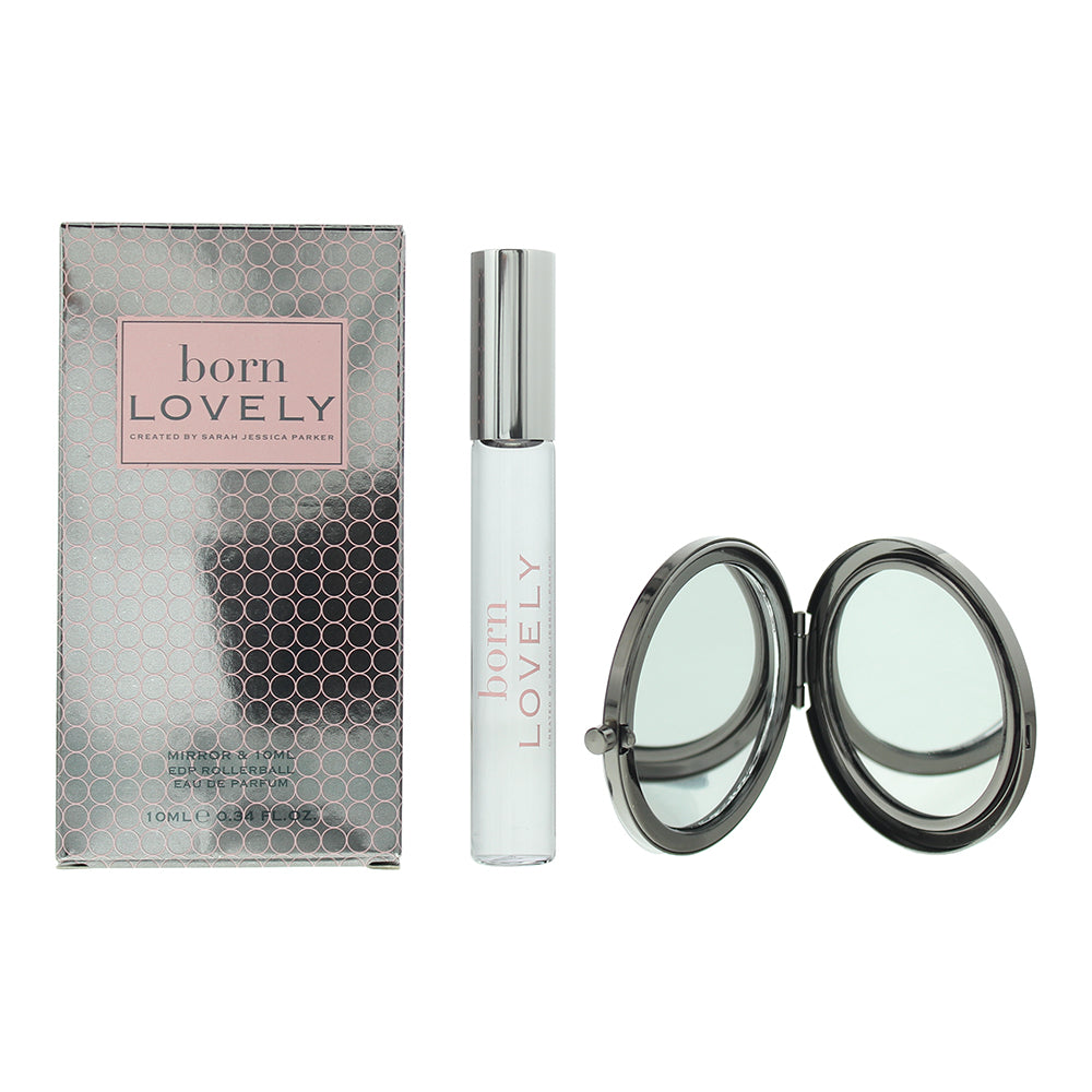 Sarah Jessica Parker Born Lovely Gift Set 10ml EDP Rollerball + Mirror - Glow Empire