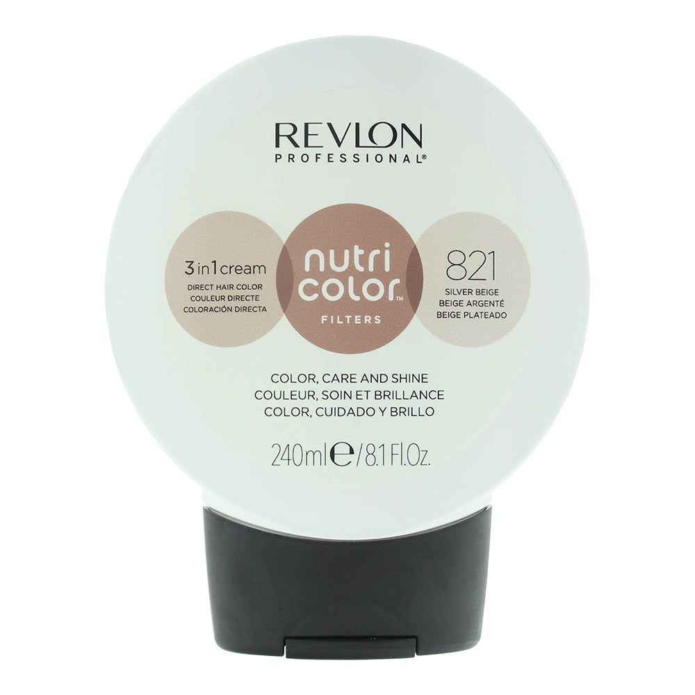 Revlon Nutri Color Filters 821 Silver Beige 3-in-1 Hair Colour 240ml - Glow Empire