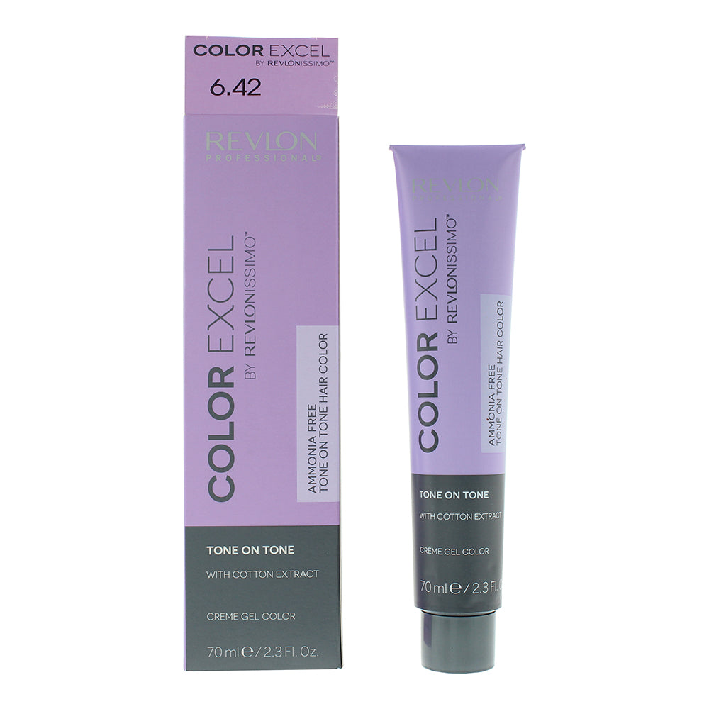 Revlon Revlonissimo Color Excel Tone On Tone Creme Gel Color 70ml - 6.42 - Glow Empire