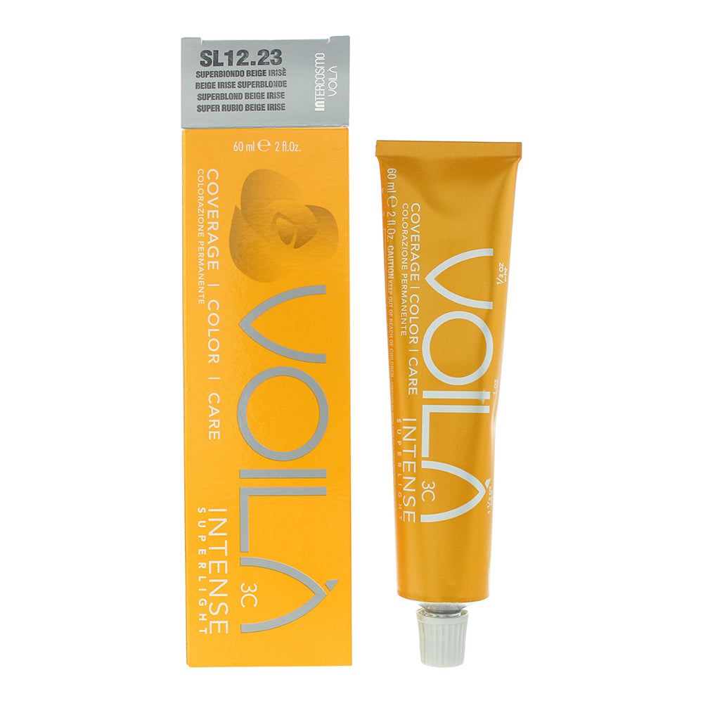Intercosmo Voila 3C Intense Superlight SL12.23 Beige Irise Superblonde Hair Color 60ml - Glow Empire