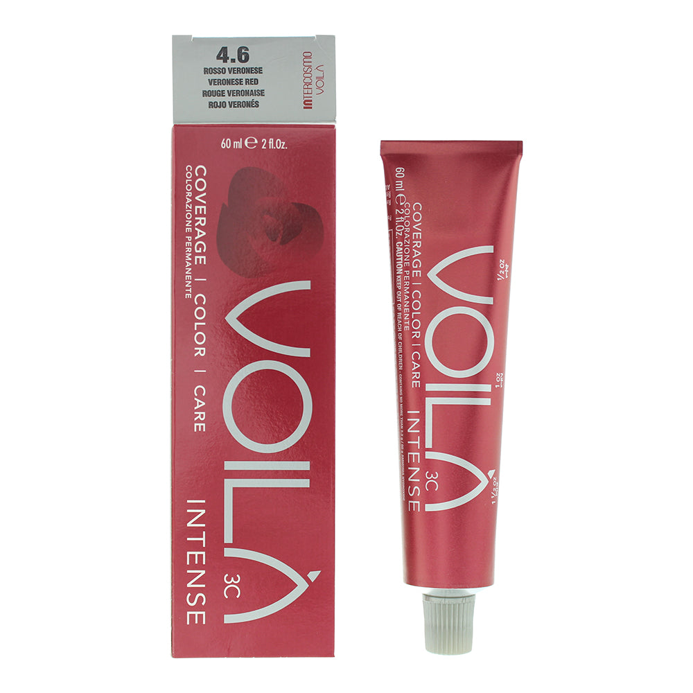Intercosmo Voila Intense Hair Color 60ml - 4.6 Veronese Red - Glow Empire