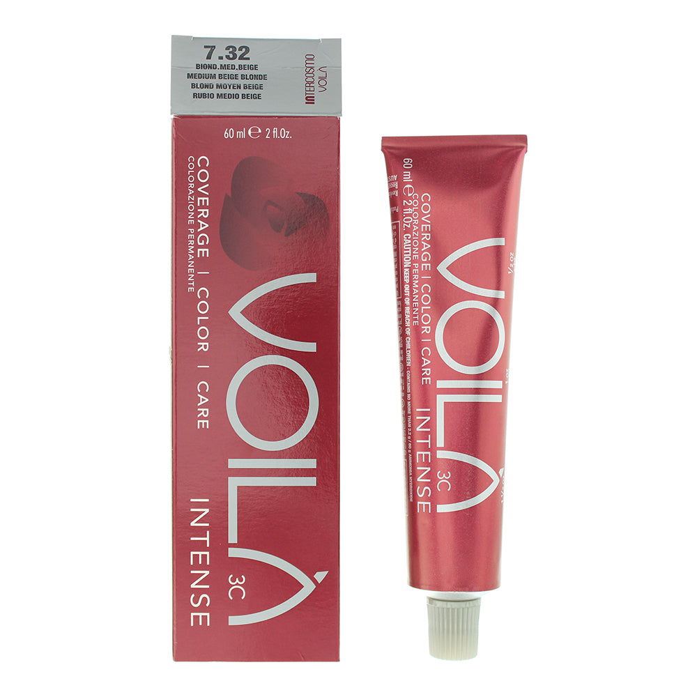 Intercosmo Voilà 3C Intense 60ml - 7.32 Medium Beige Blonde - Glow Empire