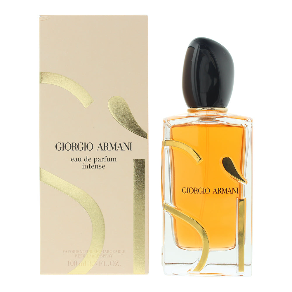 Giorgio Armani SÌ Eau De Parfum Intense 100ml Refillable Spray - Glow Empire